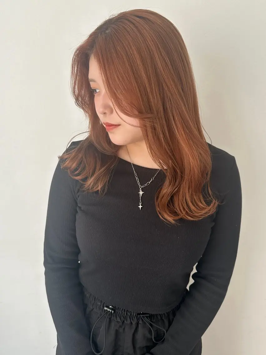セミロング カラー ヘアカラー トリートメント recipe 黒木 彩那のヘアスタイル