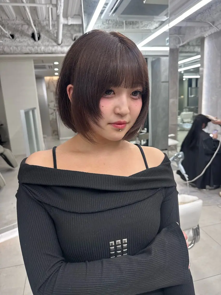 ショート カラー ヘアカラー ヘアセット 栄美容師/kiti /ボブ/ケントのヘアスタイル