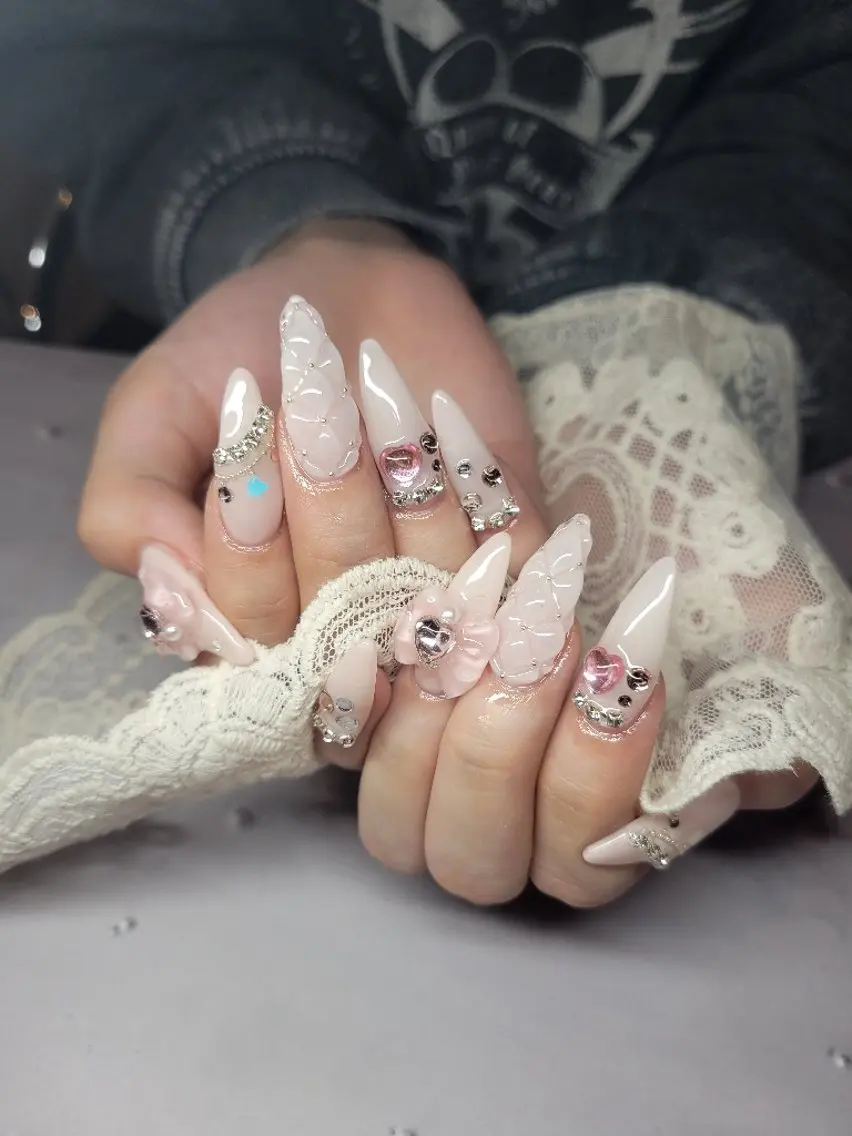 ネイル ハート 春ネイル Nail salon Coco【溝の口駅】のネイルデザイン