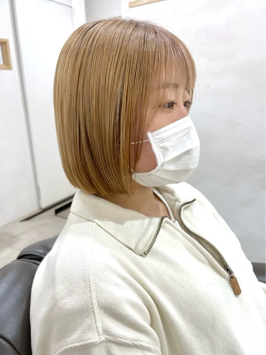ショート カラー 髪質改善 縮毛矯正/ レイヤー/銀座/本木のヘアスタイル