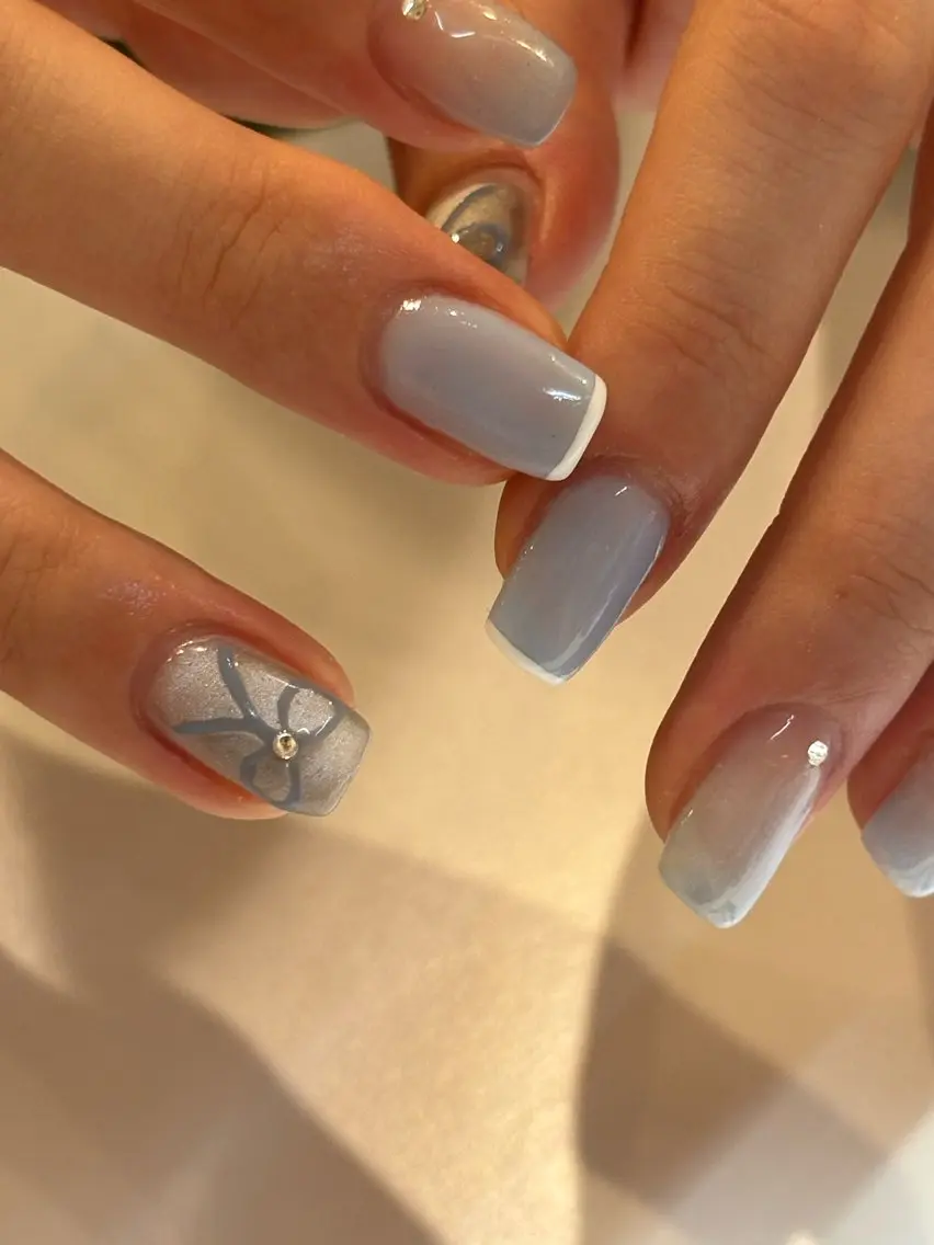 ネイル リボン ハンドネイル Ann nailのネイルデザイン