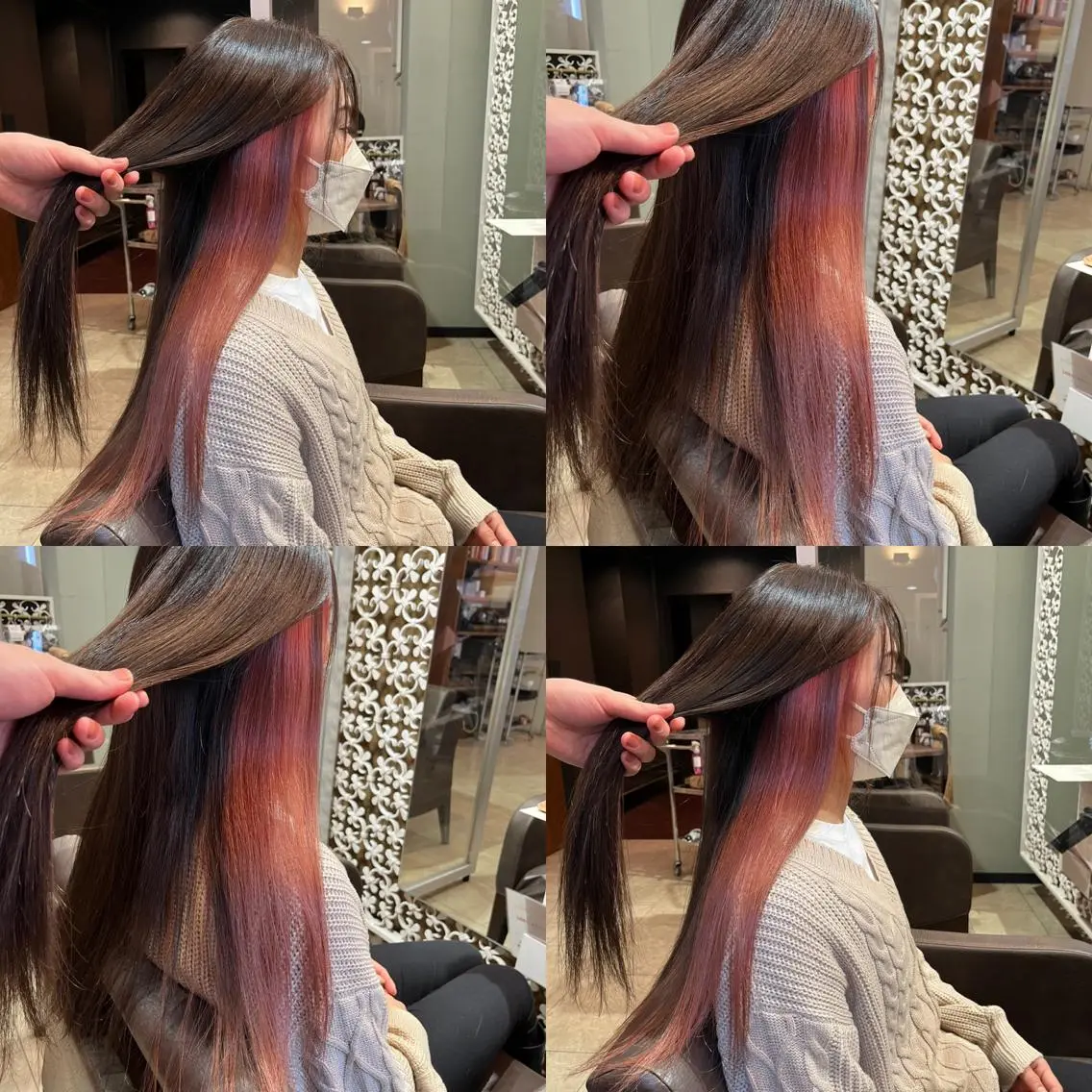 ロング カラー 髪質改善・縮毛矯正 特化・ユウシンのヘアスタイル