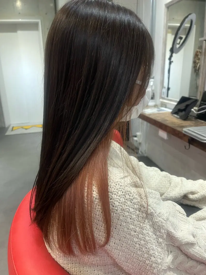 セミロング カラー ヘアカラー 駅チカ【ali'i】 アリイ花崎友美☘のヘアスタイル