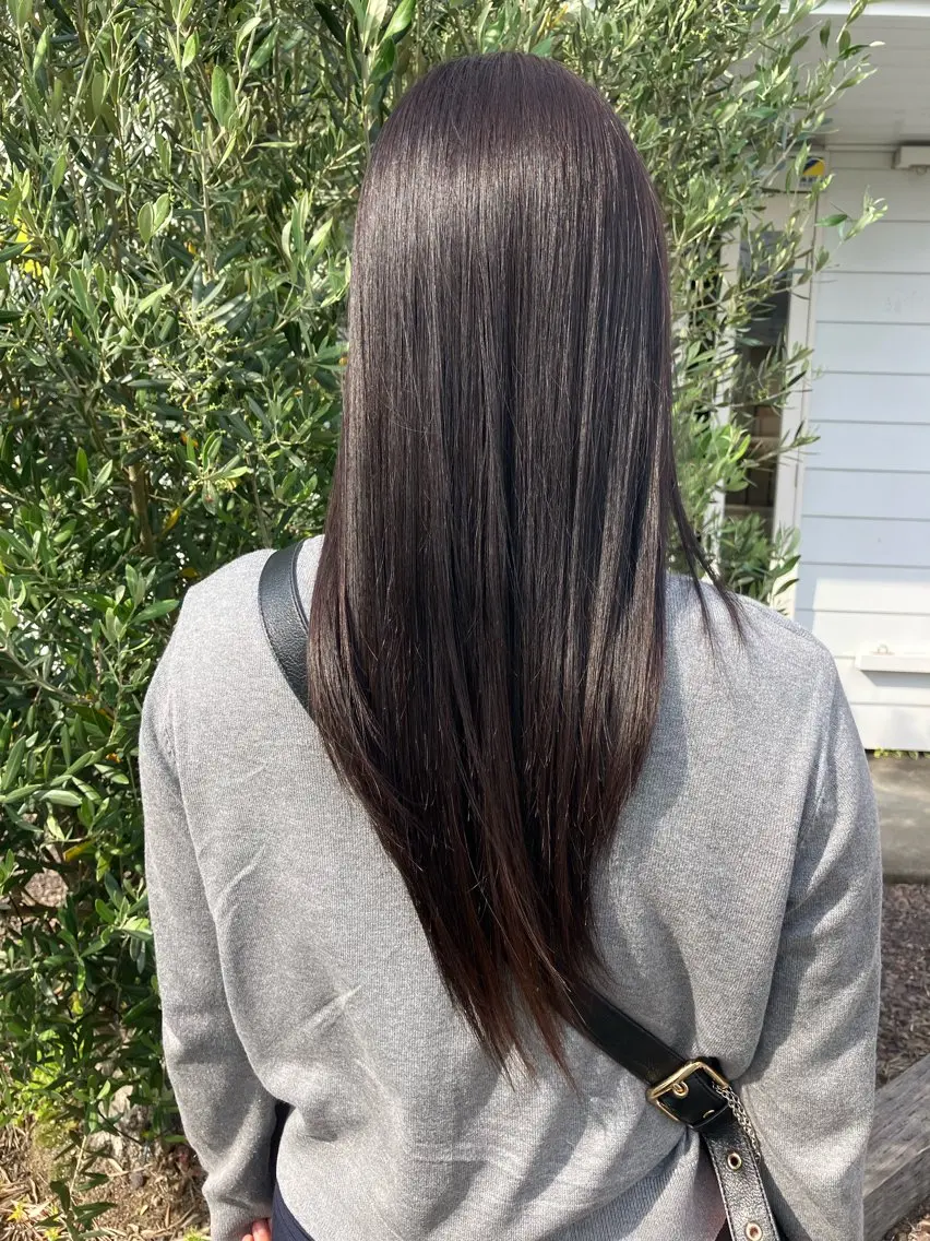 ロング カラー ブラウンカラー トリートメント ヘアカラー 【ツヤ髪特化】 スズキアキエ🫧のヘアスタイル