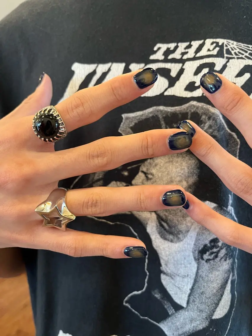 ネイル ブルー メンズネイル 夏ネイル mipa nailのネイルデザイン