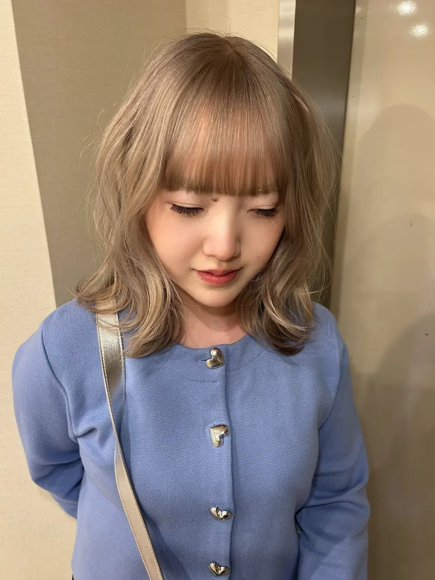 ミディアム ヘアカラー hair&eye🎀 /momoKaのヘアスタイル