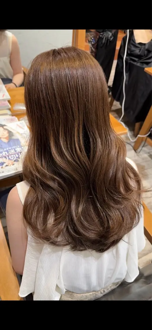 セミロング ヘアカラー トリートメント ‪広瀬快斗／ツヤ髪 /似合わせカラー🌱のヘアスタイル