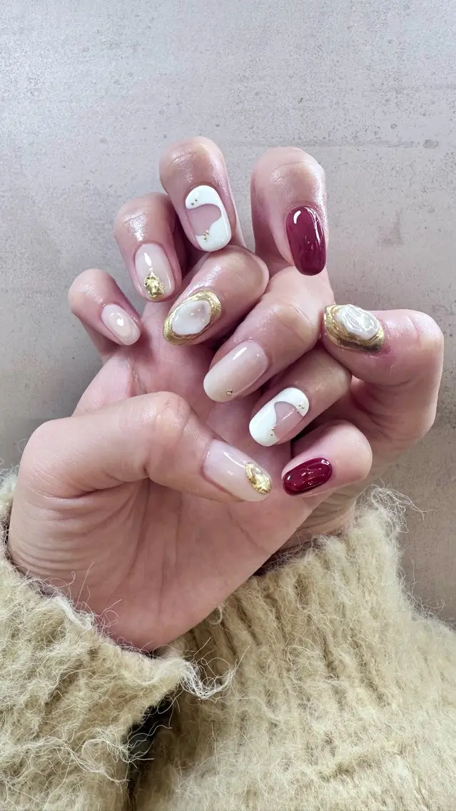 ネイル ニュアンスネイル ハンドネイル ハンドケア Atelier Ariのネイルデザイン