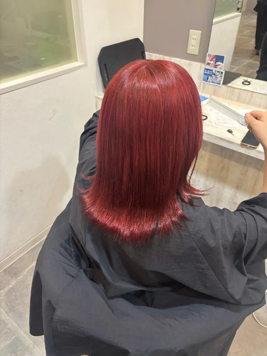 ミディアム ヘアカラー 平瀬 胡桃のヘアスタイル