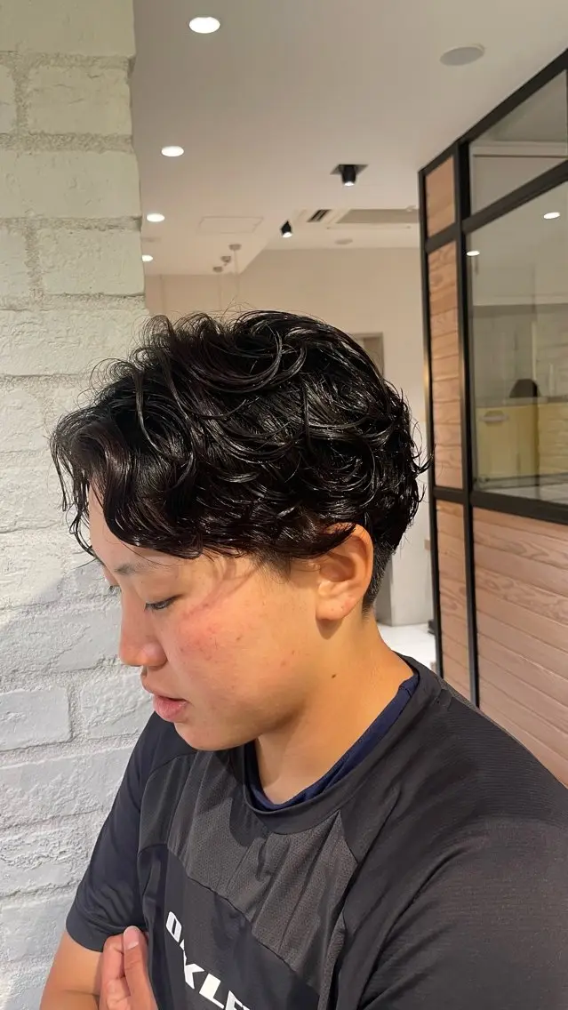 パーマ メンズ 銀座ボブカラーパーマ misakiのヘアスタイル
