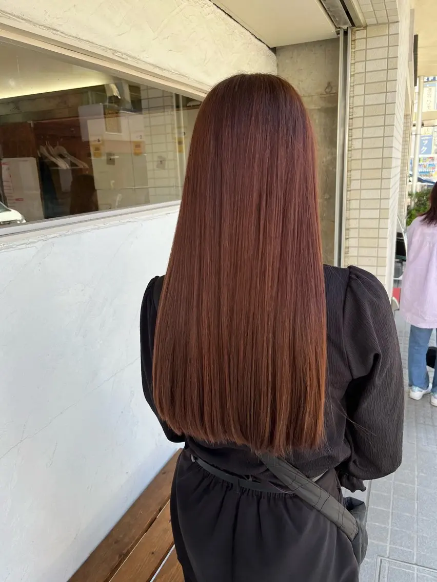 ロング ヘアカラー 正分 真美のヘアスタイル