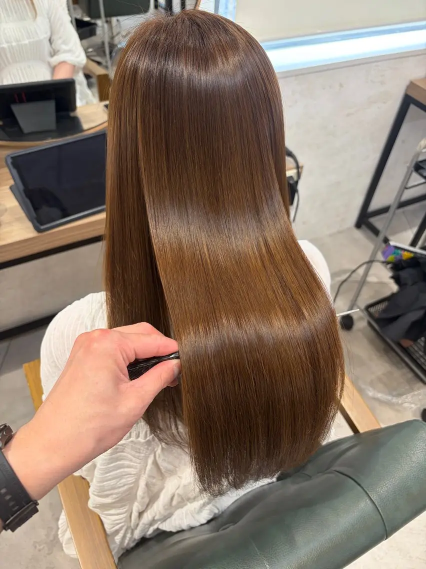 ロング 口コミ5.0🌈町田 👑美髪/縮毛矯正のヘアスタイル