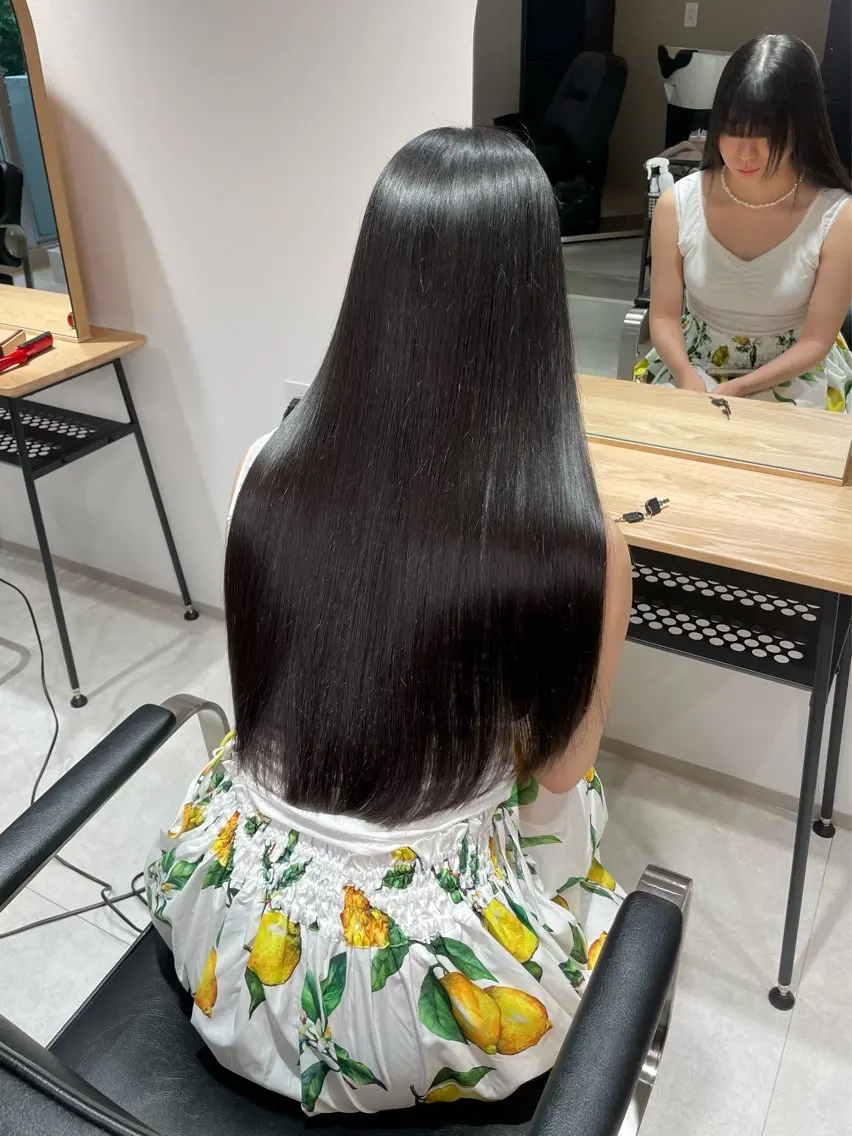 ロング カット 縮毛矯正 💫西村 一真💫のヘアスタイル