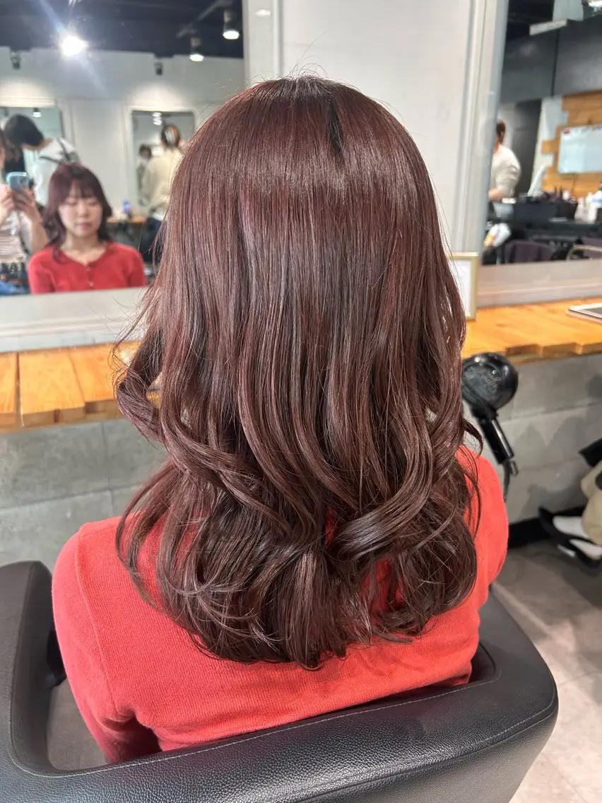 ロング ヘアカラー トリートメント ヘッドスパ レイヤーStyle 🪽菜々実のヘアスタイル