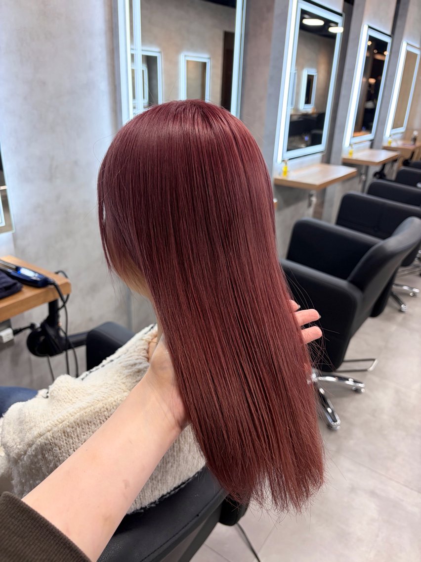 ロング ヘアカラー ヘアセット 透明感/韓国風 RENA🤎のヘアスタイル