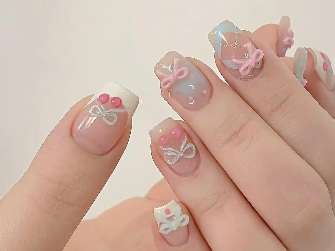 【モデルコース】💗画像持込OK120分やり放題(時間内デザイン、大きいパーツ8本程度)「厚み出し込み」の写真