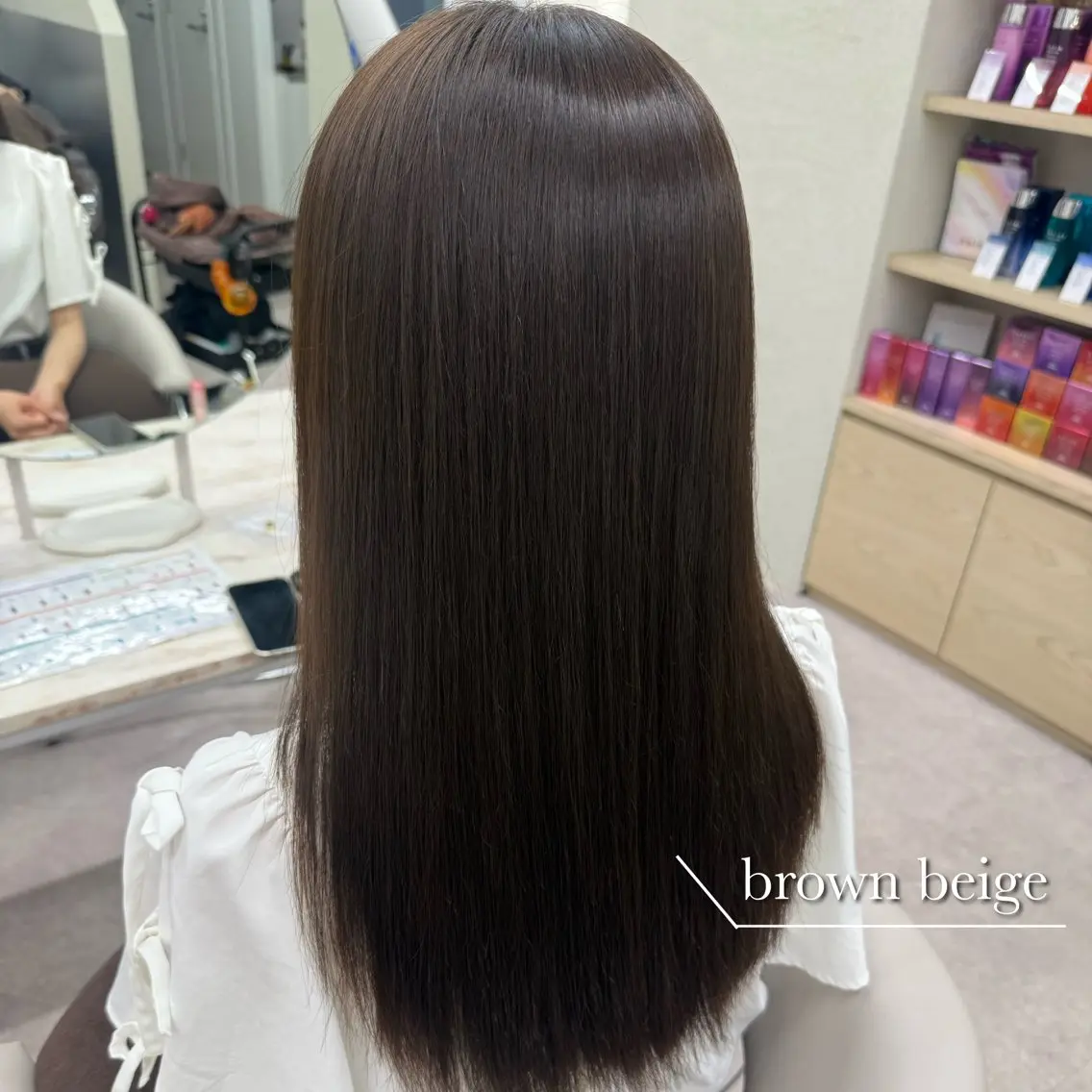 ロング カラー ベージュカラー ブラウンカラー ブラウンベージュ 透明感カラー カット ヘアカラー トリートメント 美髪矯正/ベージュ カラー🧸綾里のヘアスタイル