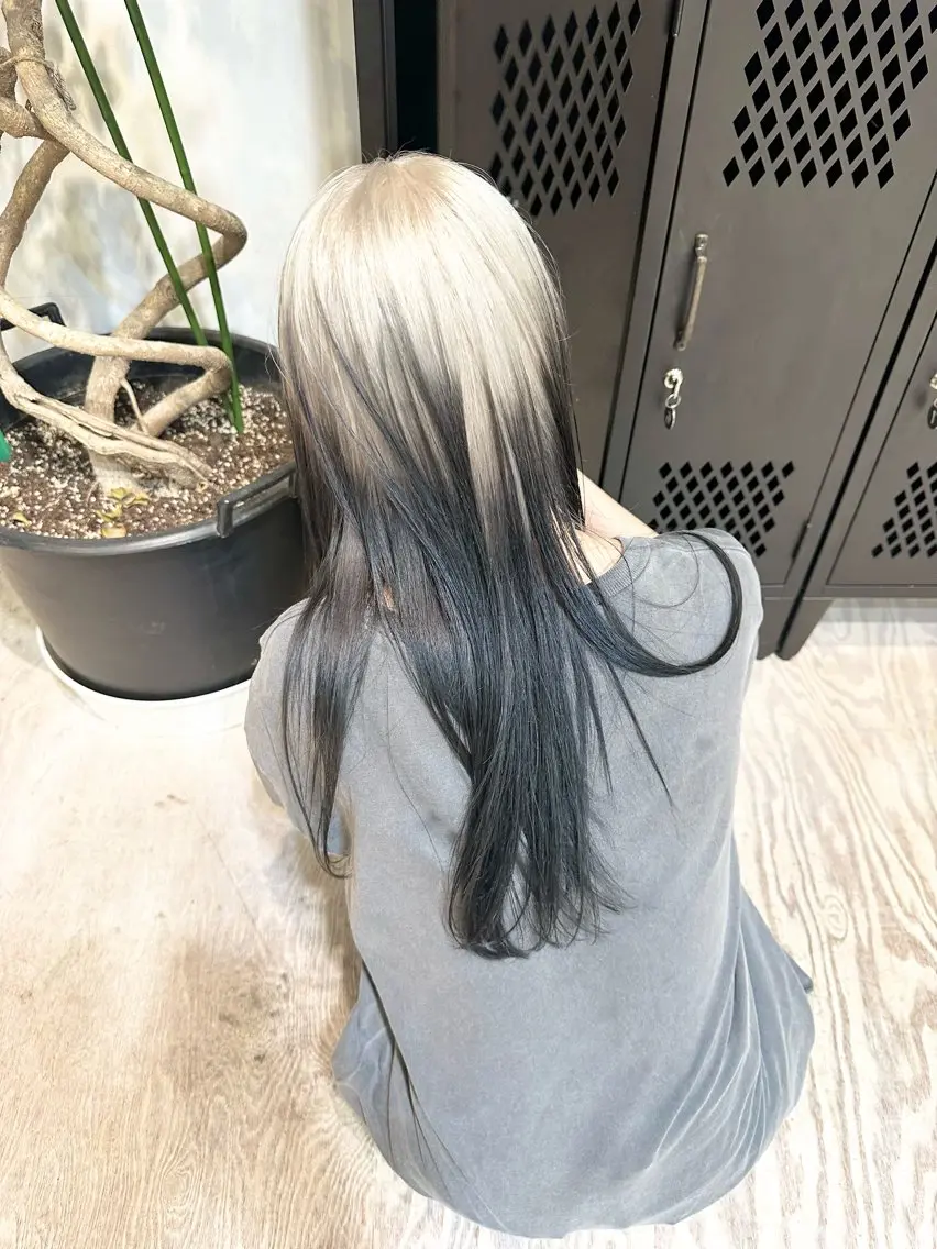 ロング カラー ヘアカラー トリートメント ヘッドスパ ヘアセット kai .のヘアスタイル