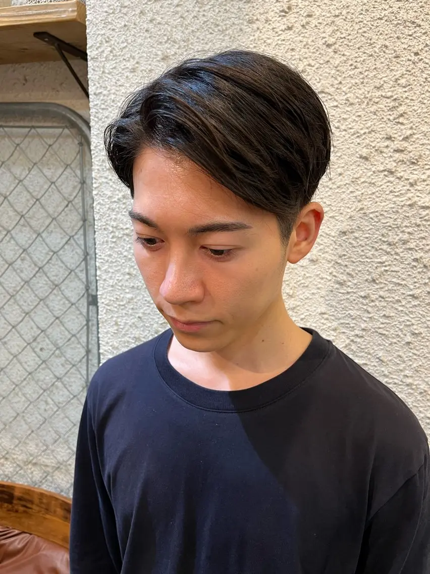 メンズ 🍀透明感カラー×垢 抜けボブ リクト💥のヘアスタイル