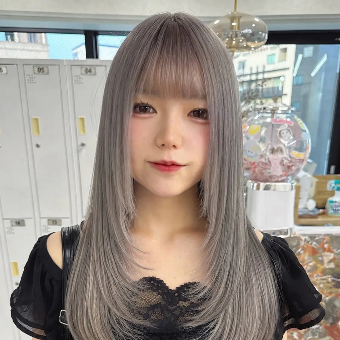 ミディアム カラー 透明感•ハイトーン /🪽ゆずほ🪽のヘアスタイル