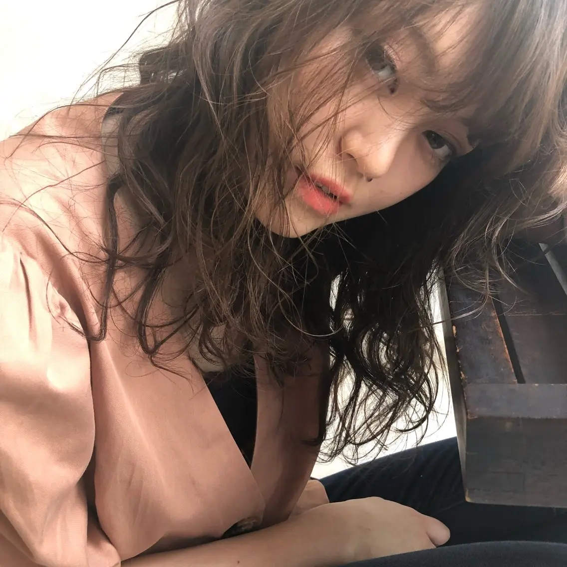 ミディアム カット ヘアカラー トリートメント 高橋 朝露のヘアスタイル