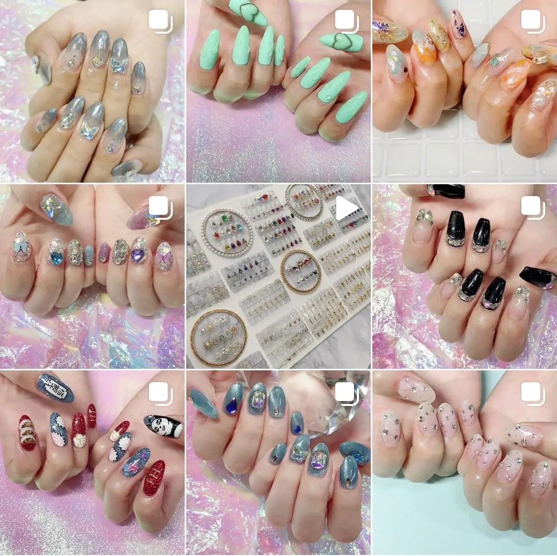 ネイル 渋谷／チップ長さ出し 👑アプレgel-xのネイルデザイン