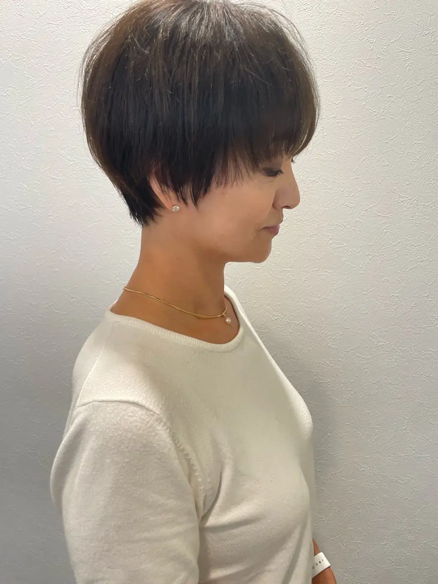 ショート カラー 鶴岡で縮毛矯正なら お任せ！ハヤシナオミのヘアスタイル