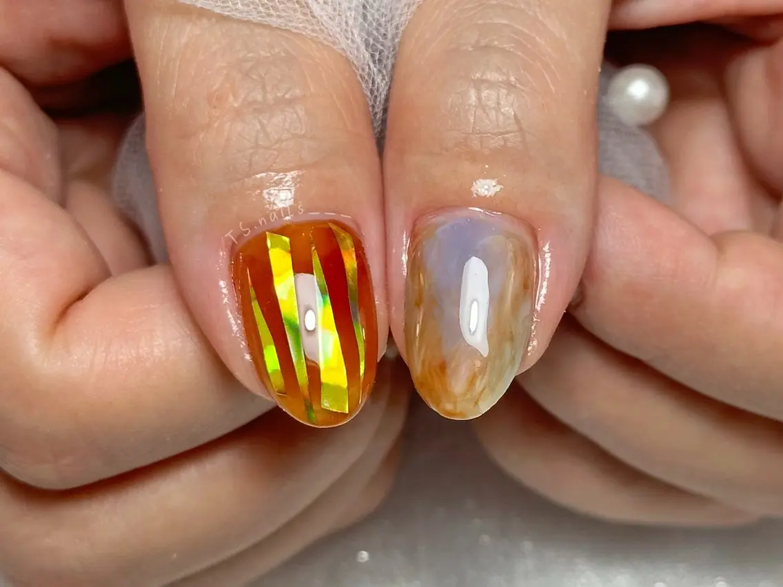 ネイル キラキラネイル マグネットネイル 持ち込み シンプルネイル TS. nails___のネイルデザイン
