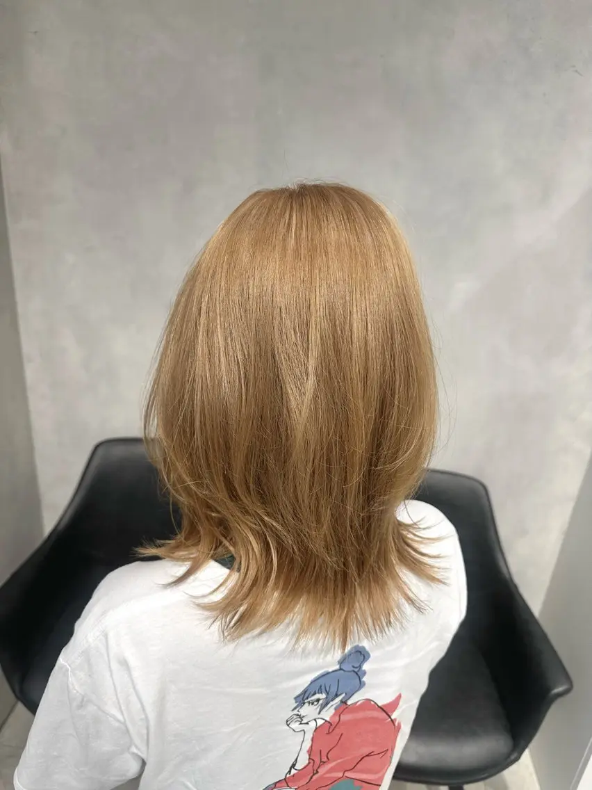 ミディアム カラー 萩原 拓実のヘアスタイル