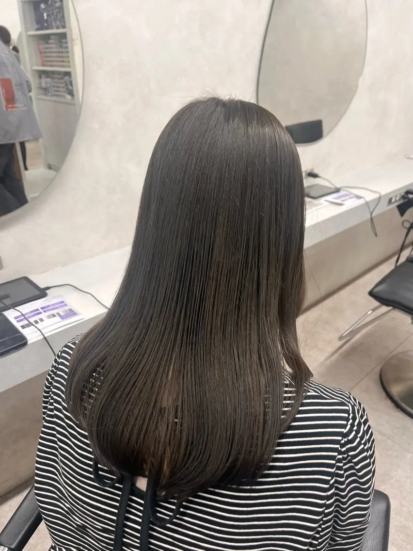 ミディアム ヘアカラー トリートメント 大宮レイヤーカット× 透明感カラー　rioのヘアスタイル