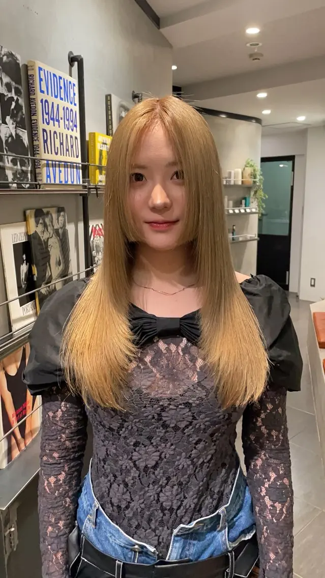 ロング カラー 透明感カラー ヘアカラー トリートメント 🍃透明感/デザイン 店長MASARU🍃のヘアスタイル