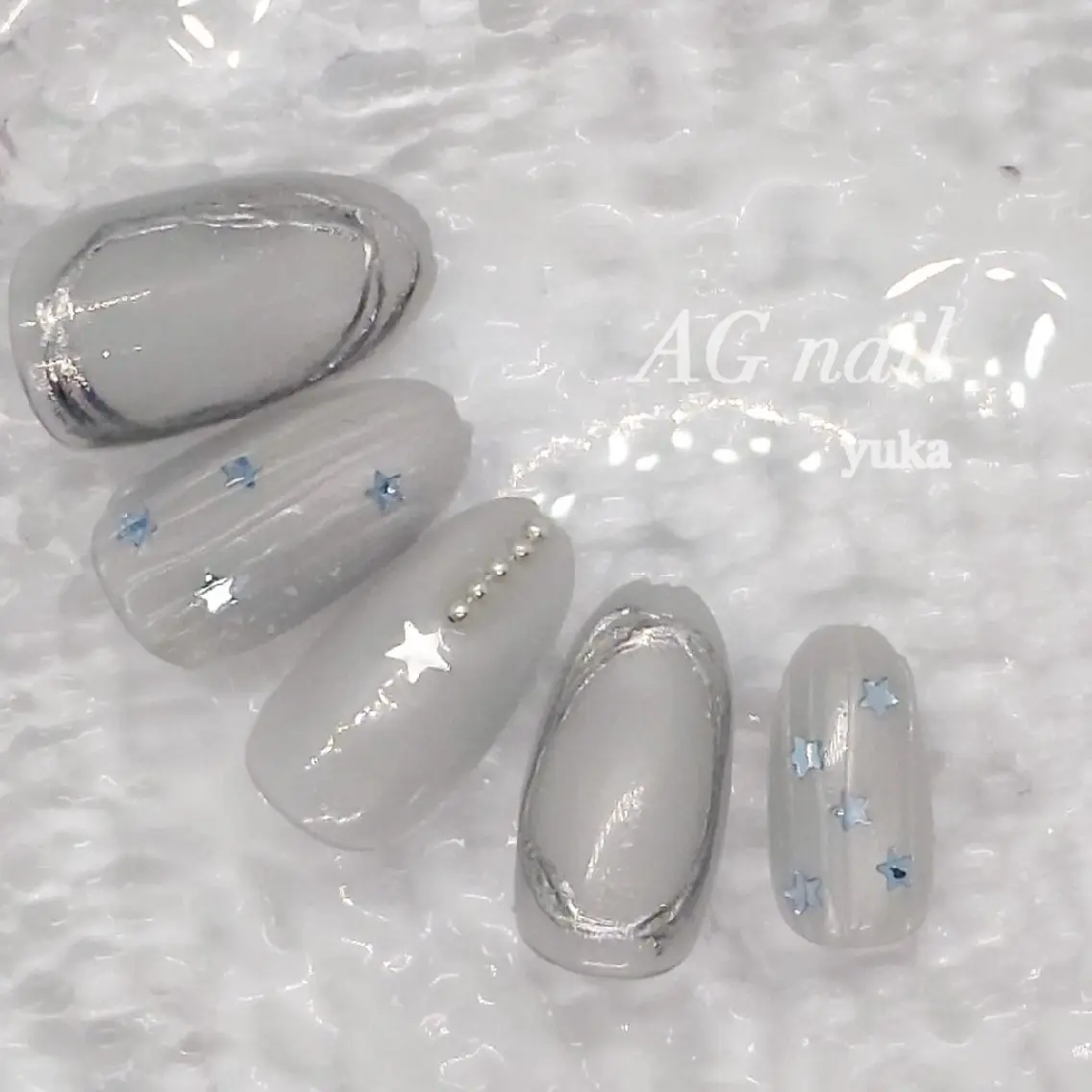 ネイル シンプルネイル ハンドネイル AGnail 富永  /ちゅるん韓国ネイルのネイルデザイン