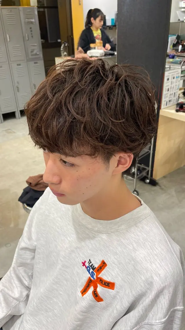 パーマ メンズ メンズパーマ カット パーマ トリートメント fifth 武正 琉生のヘアスタイル