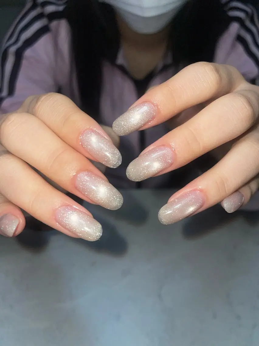 ネイル フラッシュネイル フラッシュマグ ガーリー キラキラネイル マグネットネイル ハンドネイル miinail miyuuのネイルデザイン