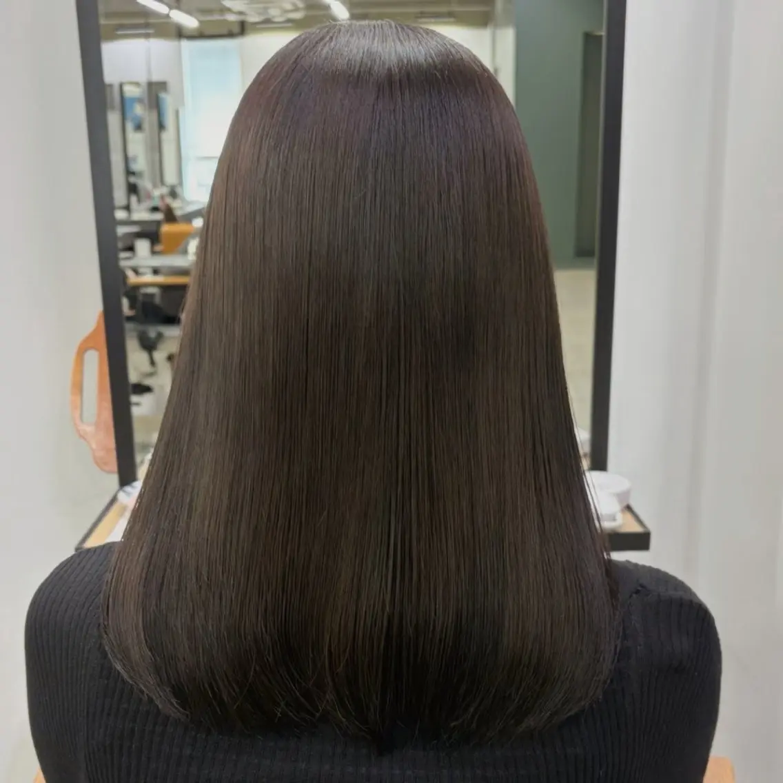 ミディアム カラー 透明感カラー ヘアカラー ここね/透明感 カラー/ナチュラルのヘアスタイル