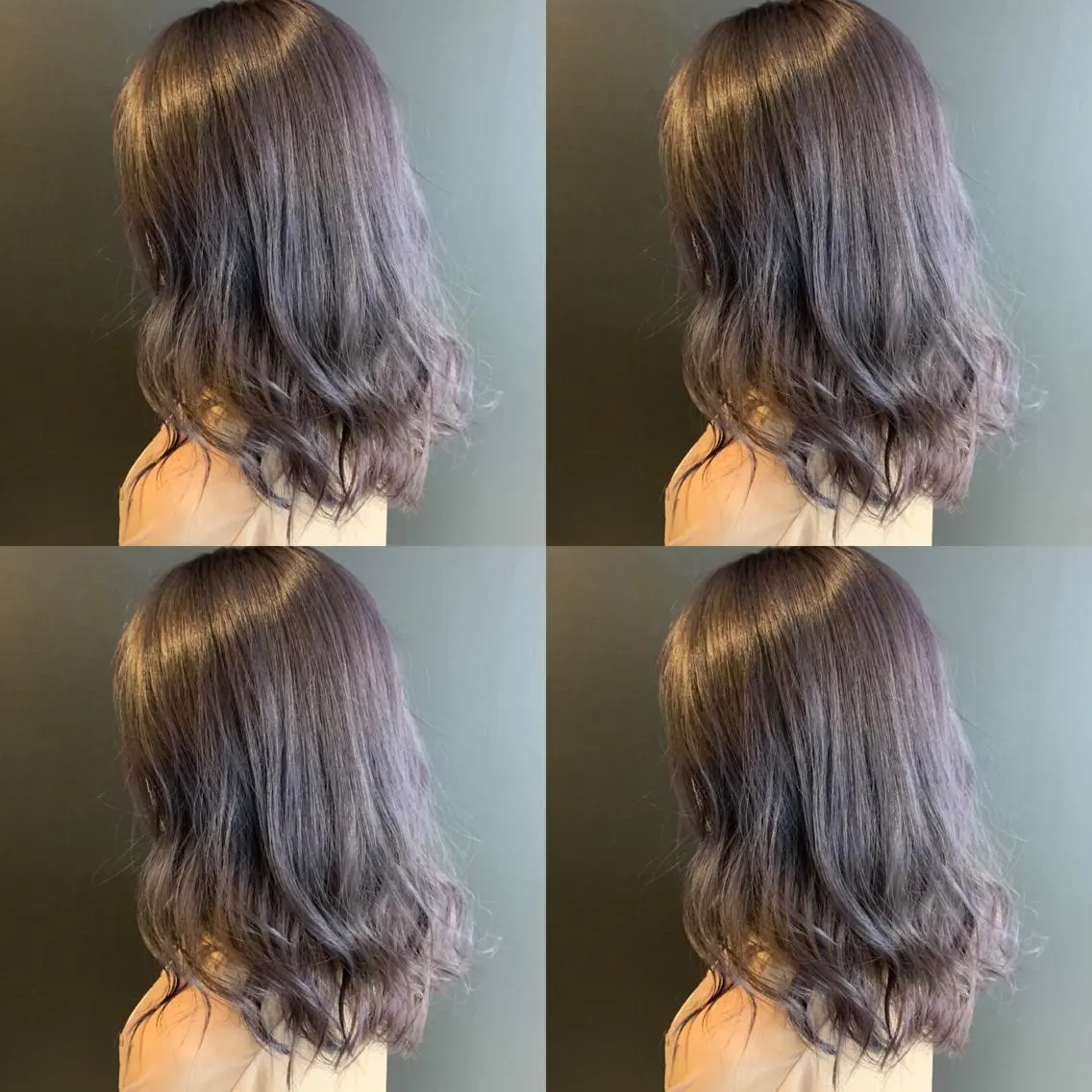 ミディアム カラー ラベンダーカラー ラベンダーグレー カット ヘアカラー トリートメント ✨レイヤー/髪質改善 /縮毛矯正✨ナカムラのヘアスタイル