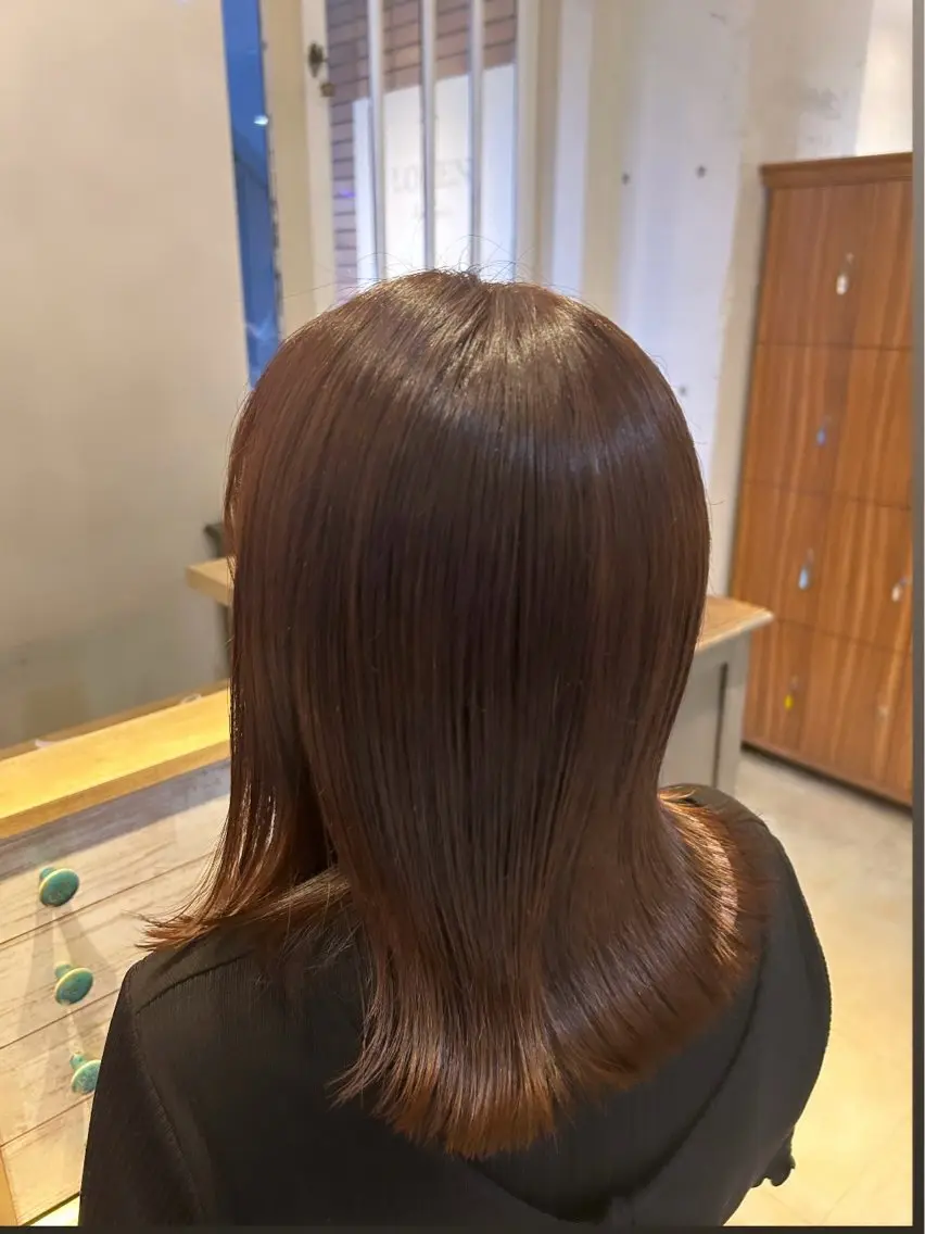 カラー ヘアカラー トリートメント 山本美月♥️艶カラー ♥️暖色カラー♥️のヘアスタイル