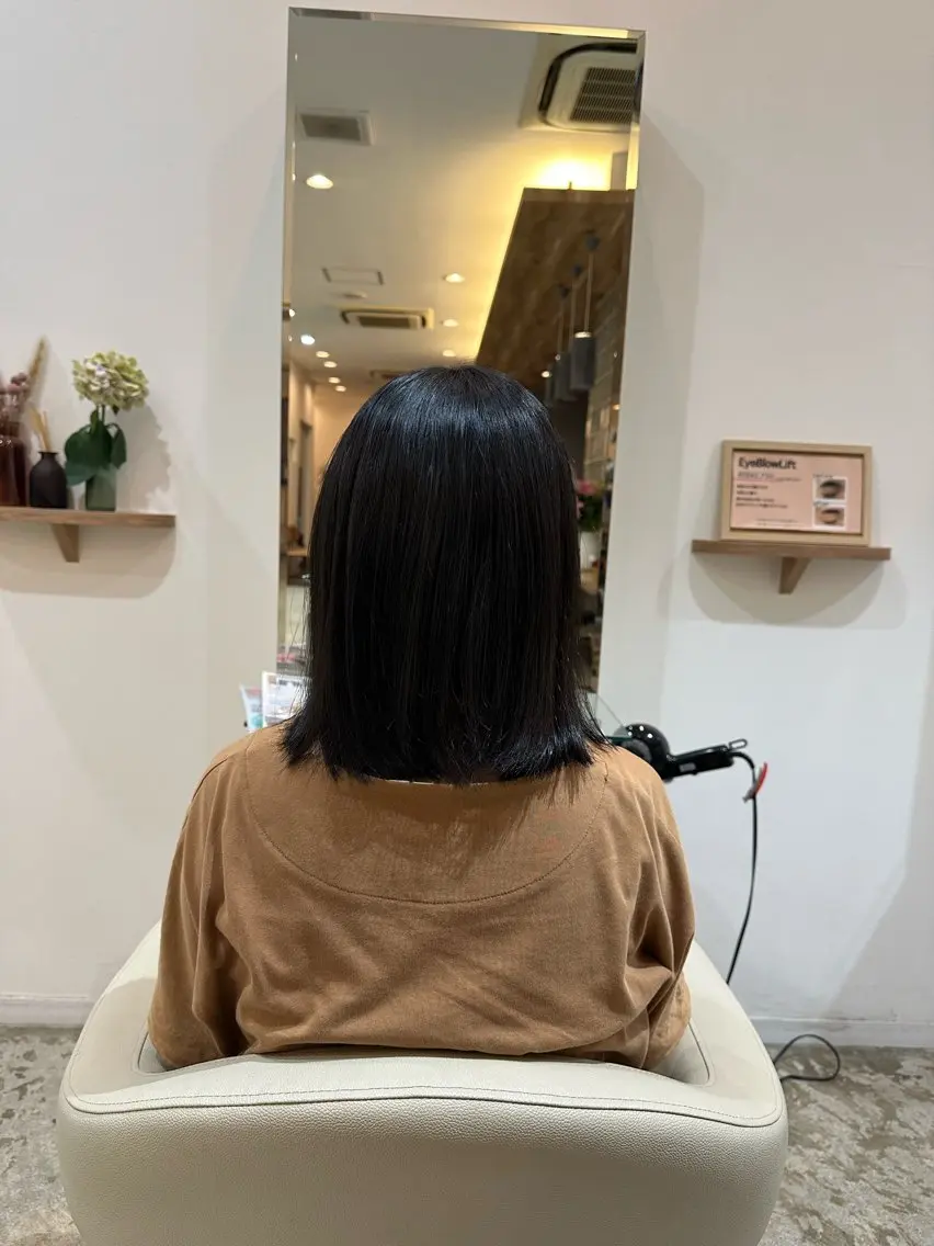 ミディアム パーマ 伸ばしかけ 安藤 舜のヘアスタイル