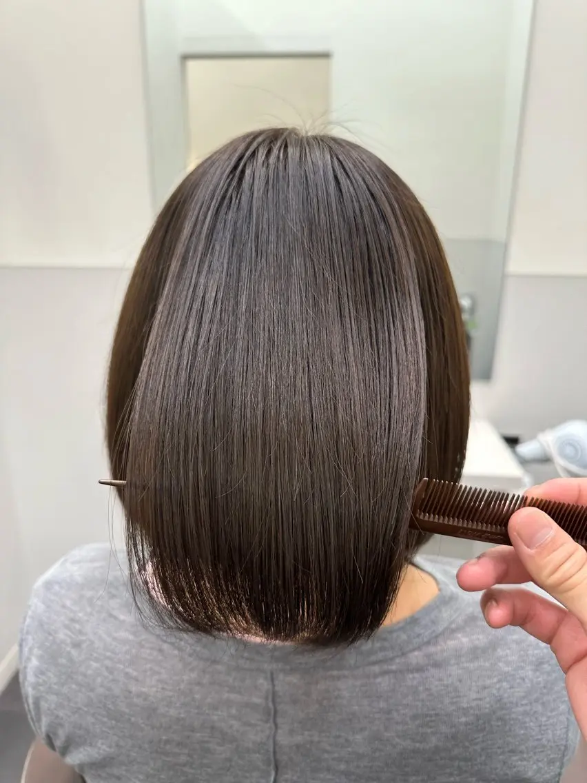 ミディアム カラー ブリーチ ブラウンカラー 透明感カラー ブリーチなしカラー 髪質改善 カット ヘアカラー トリートメント 【美髪矯正 /髪質改善】RINのヘアスタイル