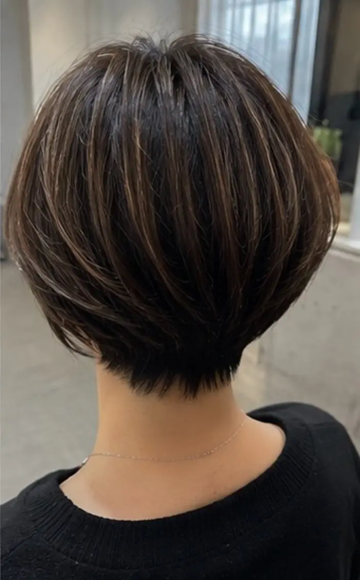 ショート カラー ヘアカラー 【脱白髪染め 白髪ぼかし】関口舜大のヘアスタイル
