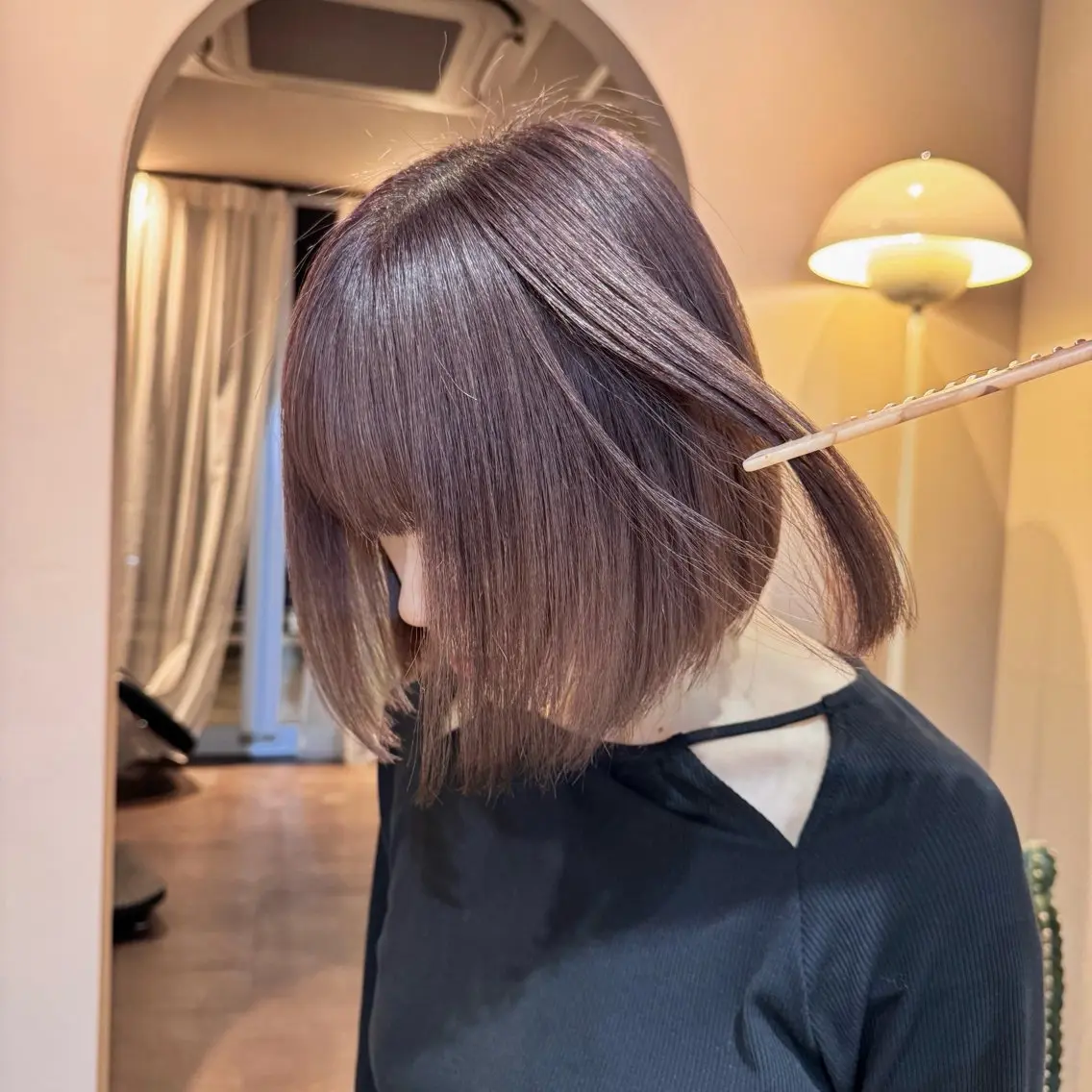 ショート カラー ブリーチ ボブ/色素薄めカラー RISAのヘアスタイル
