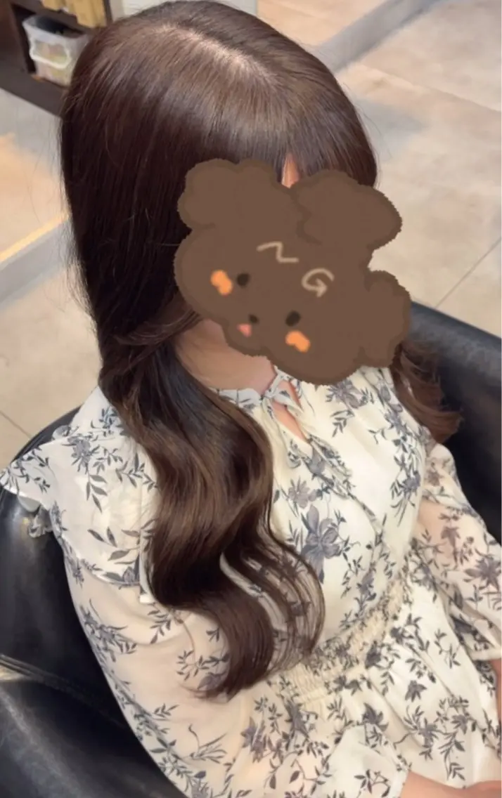ロング プルエクステ エクステ 韓国風ヘア レイヤーカット Fi-Ne原宿/プル エク指名No.1そらのヘアスタイル