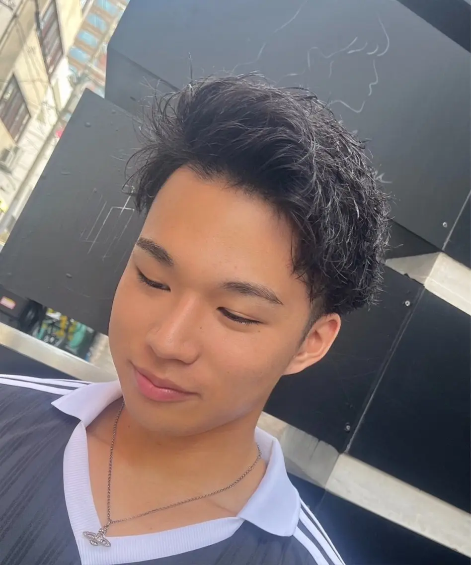 ショート パーマ 松浦 将仁のヘアスタイル