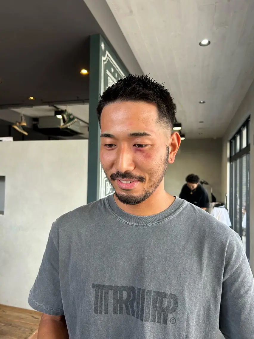 ショート メンズ フェードカット スキンフェード カット 🇺🇸メンズ特化 KYOYA💈のヘアスタイル