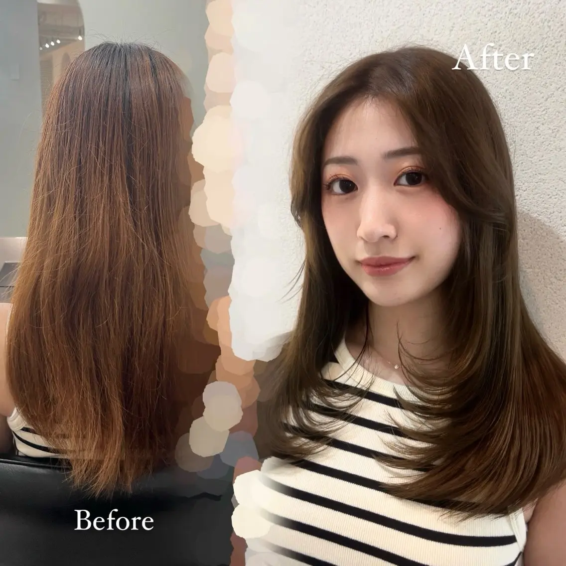 ヘアカラー トリートメント 🤍AINA🤍 Zina高田馬場のヘアスタイル