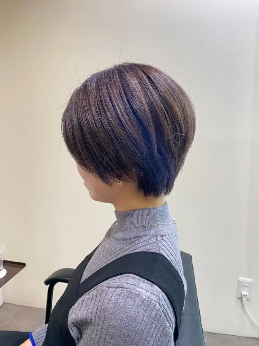 ショート ハンサムショート ショートヘア ✨弱酸性縮毛/艶々✨ 髪質改善Mai🌟のヘアスタイル