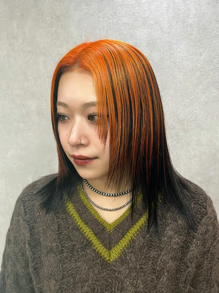 ミディアム カラー ヘアアレンジ 😈派手髪/ 地雷系 / KALIN😈のヘアスタイル