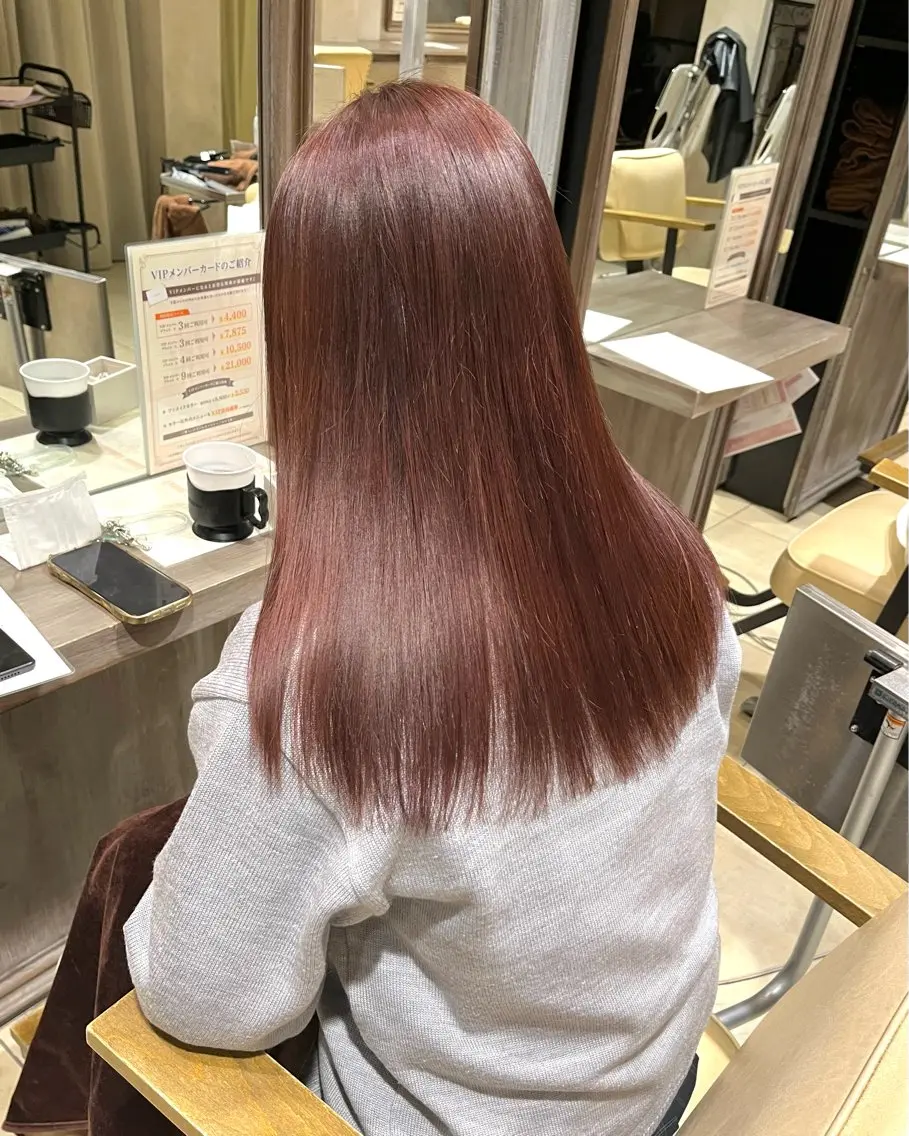 セミロング カラー 高槻No.1🇰🇷 韓国ヘア 橋口陽太のヘアスタイル