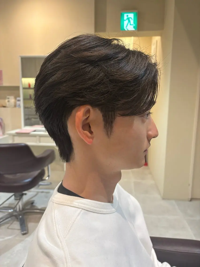 ショート パーマ メンズ ダウンパーマ メンズパーマ 刈り上げ カット パーマ トリートメント ヘアセット CAMUE代表 Masaのヘアスタイル
