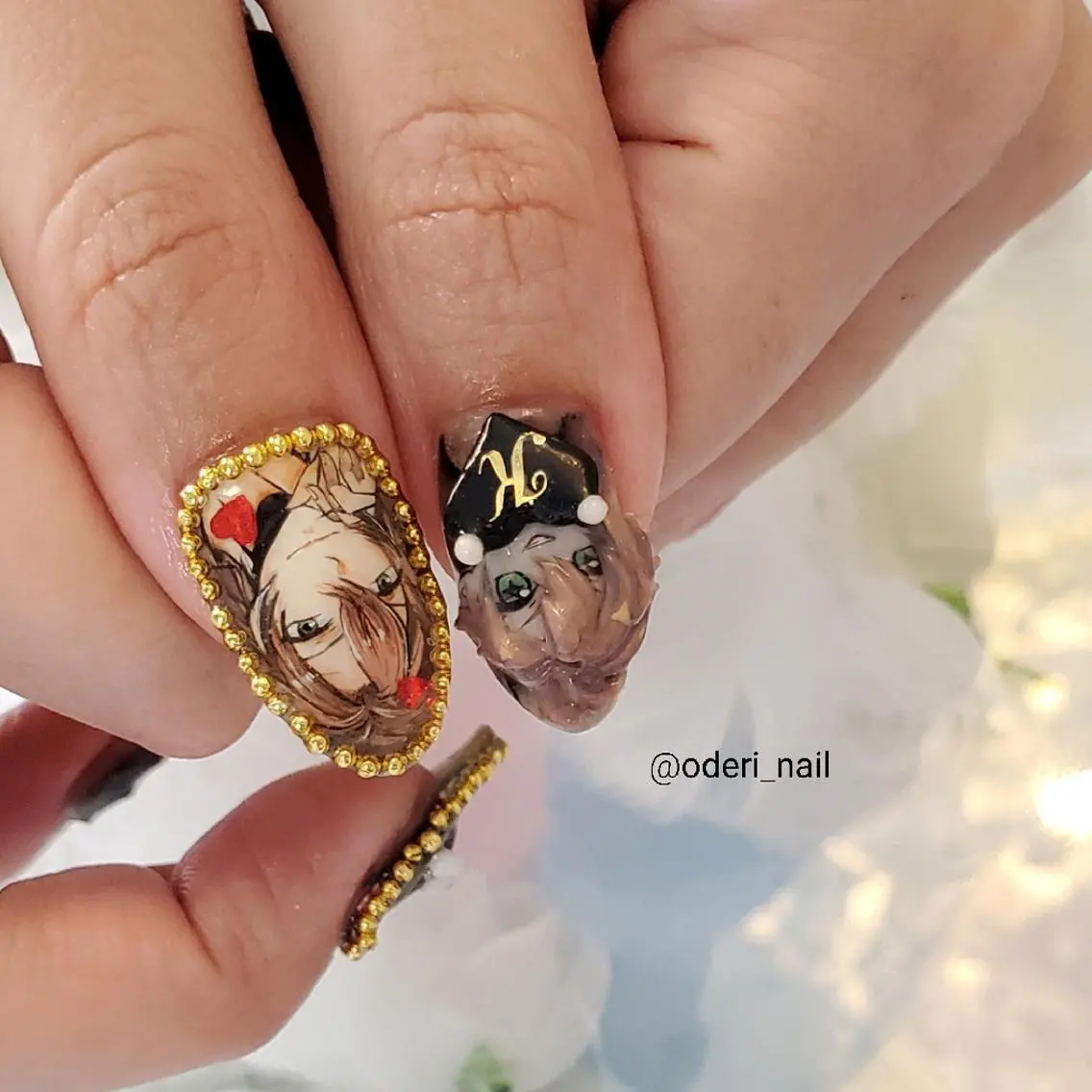 ネイル アートネイル ジェルネイル おで@ oderi_nailのネイルデザイン